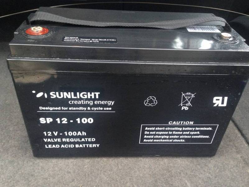 Baterie (Acumulator) Sunlight 12V-100 A - Vanzari Accesorii Rulote ...