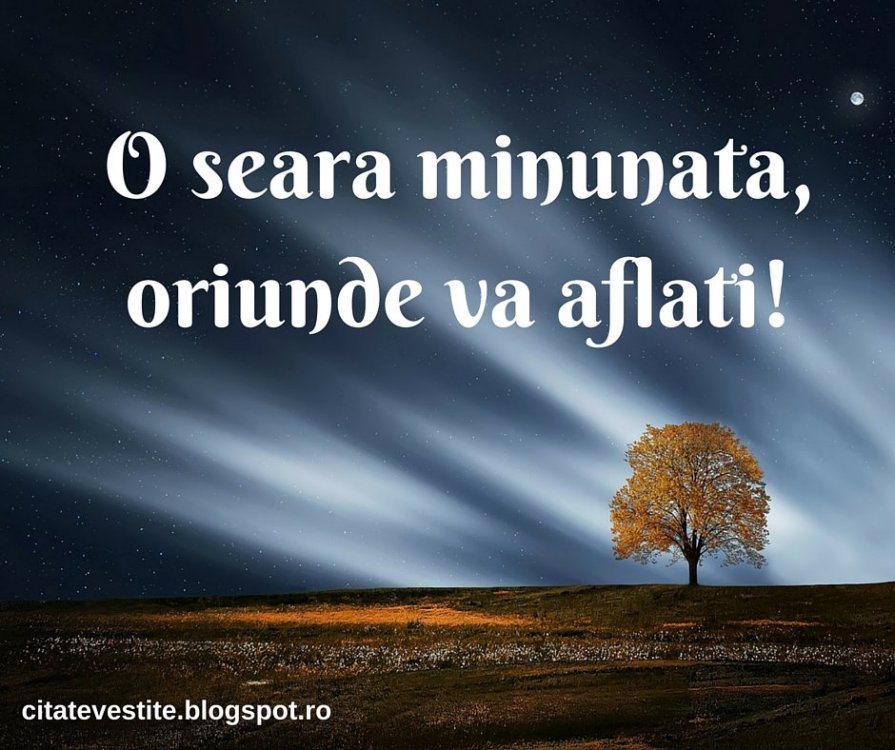 O seara minunata,  oriunde va aflati.jpg